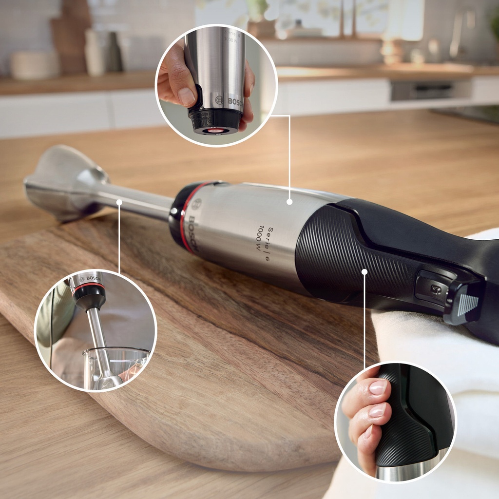 Bosch MSM6M610 1000 Watt! Mixer Inox staaf met beker