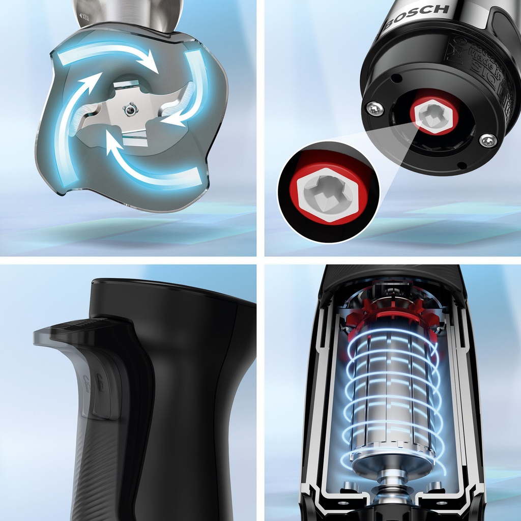 Bosch MSM6M610 1000 Watt! Mixer Inox staaf met beker