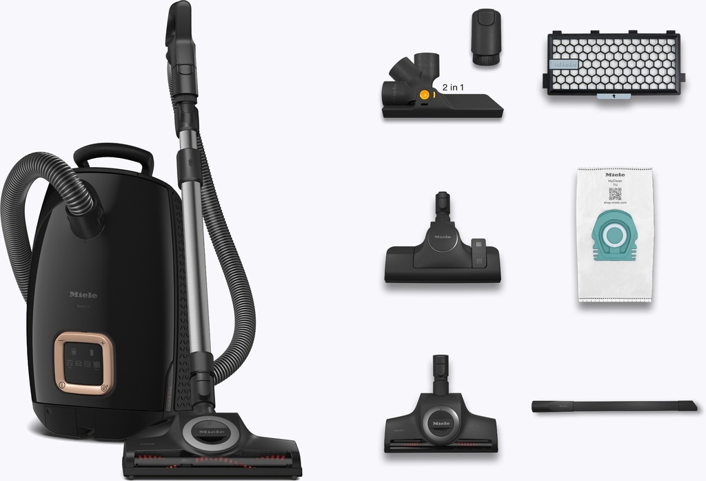 Miele GUARD L1 CAT & DOG Flex Stofzuiger met zak Zwart