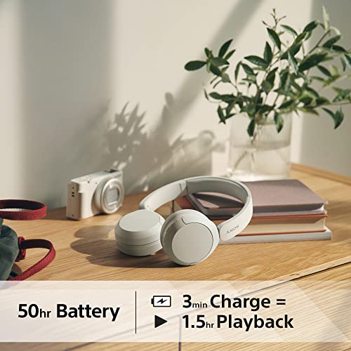 Sony WHCH520W draadloze bluetooth hoofdtelefoon wit