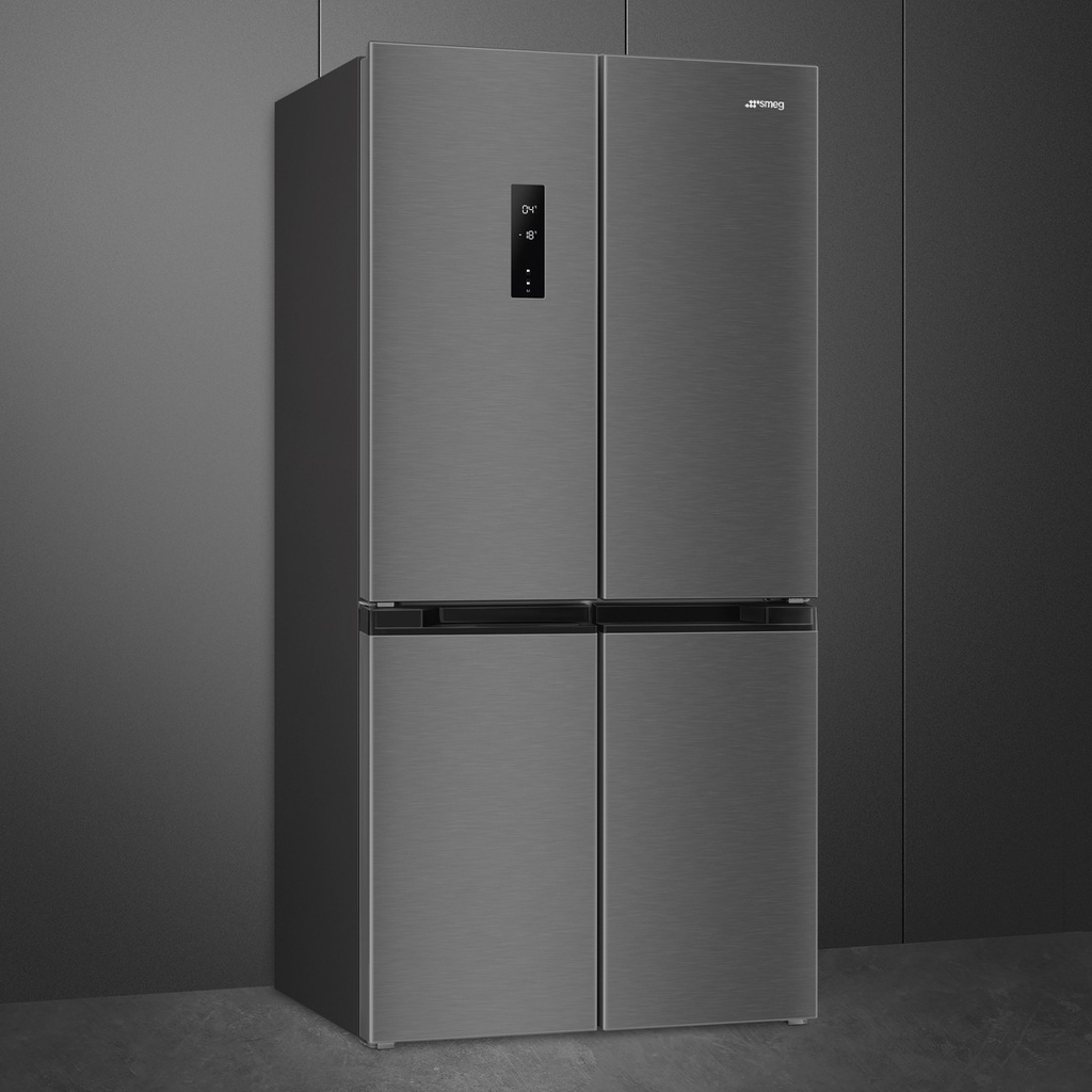 Smeg FQI48KD 84 cm brede Side by Side Ijsmaker via watertank