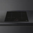 Smeg 60 cm zwarte  inductie kookplaat 4 zones tiptoetsen