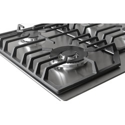 Wiggo WH-G634RL(X) gaskookplaat met wok 60 cm Inox
