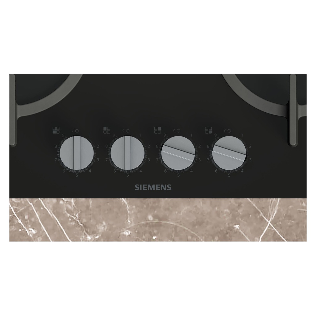 Siemens EP6A6HI10 60 cm iQ500 inbouw Gaskookplaat Zwart glas