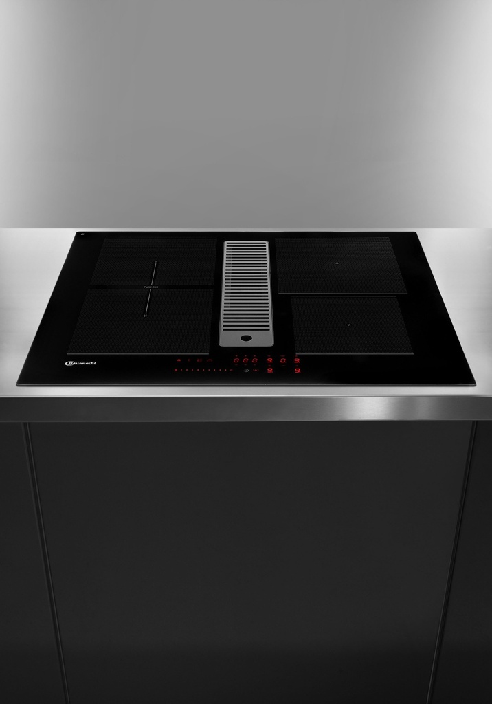 Bauknecht BVH2065BFKIT 65 cm inductie met afzuiging met kit