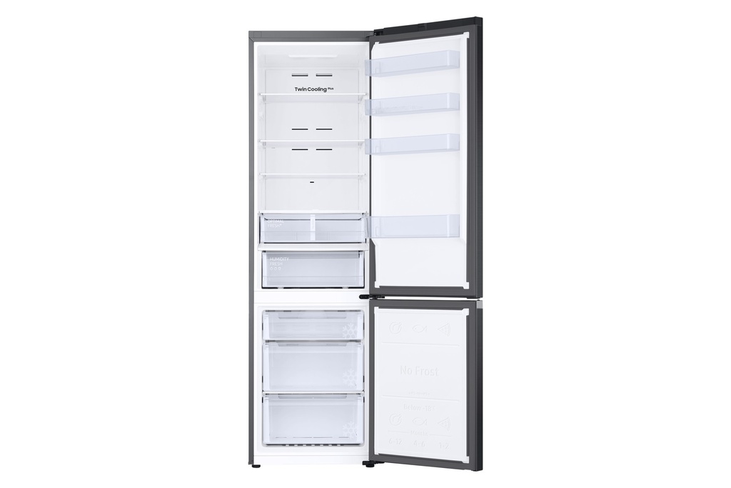 Samsung RB38T607BB1/EF Super Zuinig 203 cm 387 L Zwart Inox