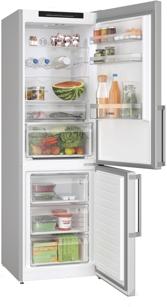 Bosch KGN36VLDT 186 cm 321 L No Frost koel-vrieskast Inox