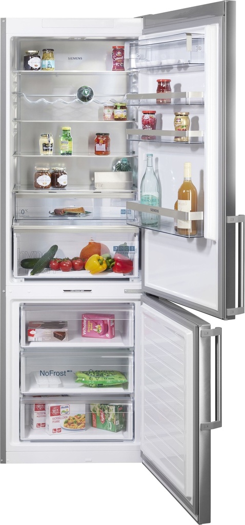 Siemens KG49NAICT vrijstaande koel-vriescombi 203x70cm Inox