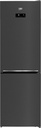 Beko RCNE366E70ZXBRN 186 cm 323 L Koelvries combinatie Zwart