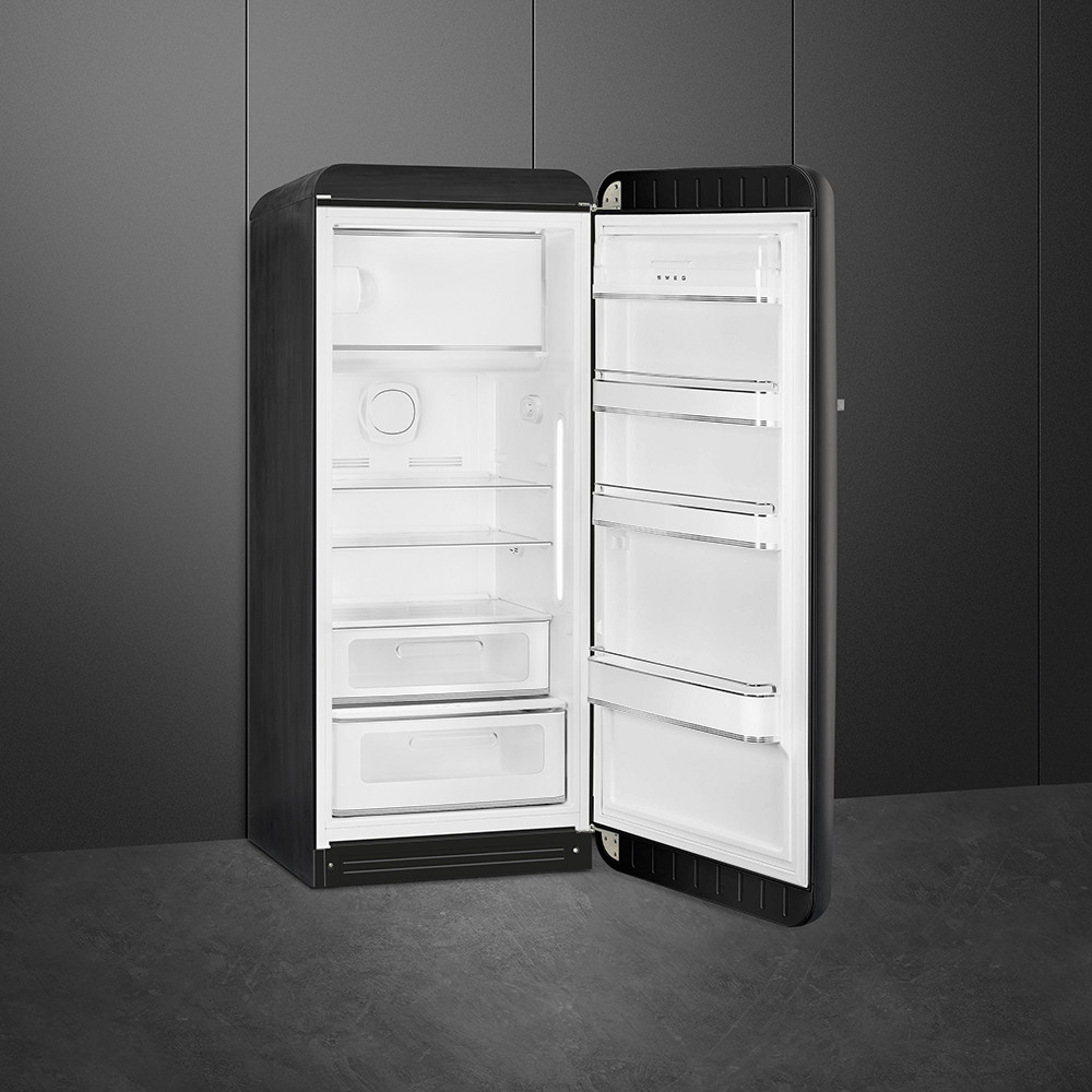 Smeg FAB28RDBLV5 153 cm 270 L Retro Koelkast Vriesvak Zwart