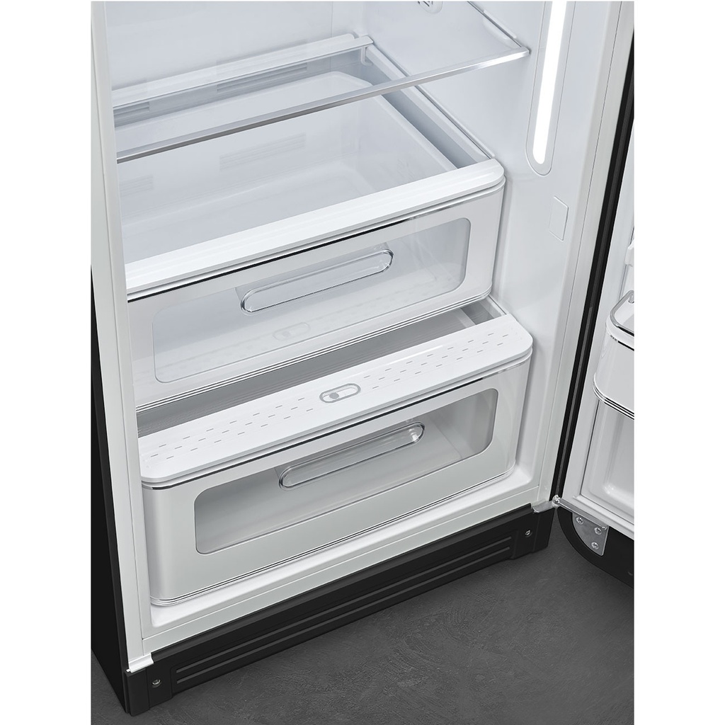 Smeg FAB28RDBLV5 153 cm 270 L Retro Koelkast Vriesvak Zwart