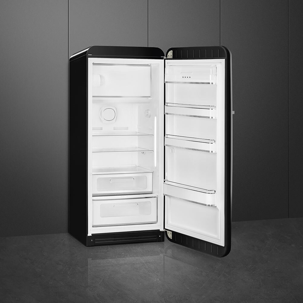Smeg FAB28RBL6 Retro Koelkast met vriesvak Zwart