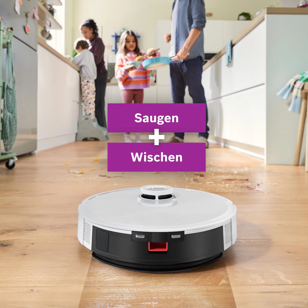 Bosch BCRC1W Robot Vacuum Spotless Stofzuig- en Dweilrobot