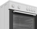 Beko FBM6701W 60 cm Vitrokeramisch vrijstaand fornuis Zwart-Wit