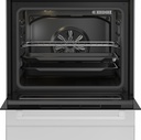 Beko FBM6701W 60 cm Vitrokeramisch vrijstaand fornuis Zwart-Wit