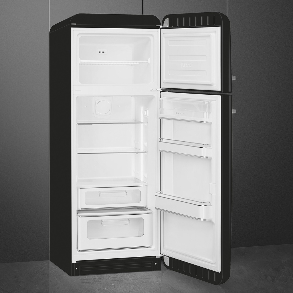 Smeg FAB30RBL6 Retro Koel-vrieskast Zwart
