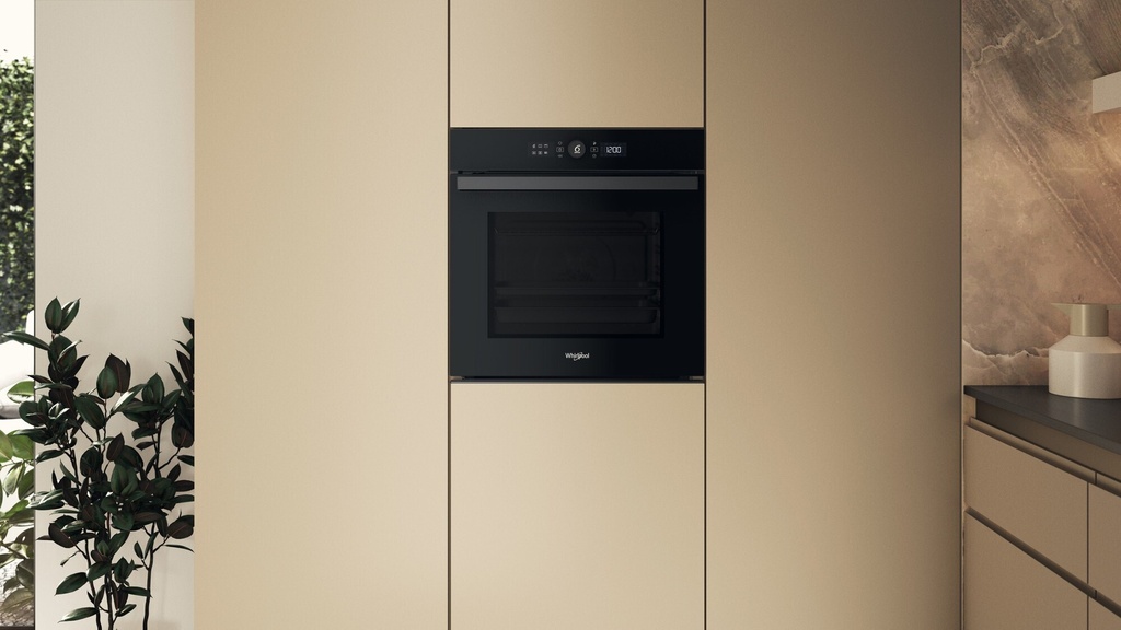 Whirpool WOI4S8HM2SBA XL 73L A+ zelfreinigende oven Zwart