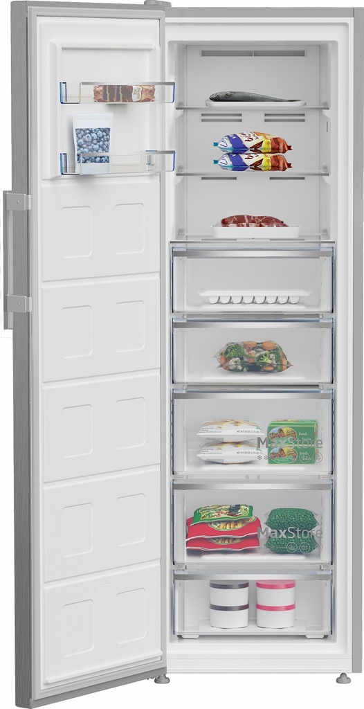 Beko B7RMFNE315XP 187 cm 286 L Zuinige diepvriezer Inox