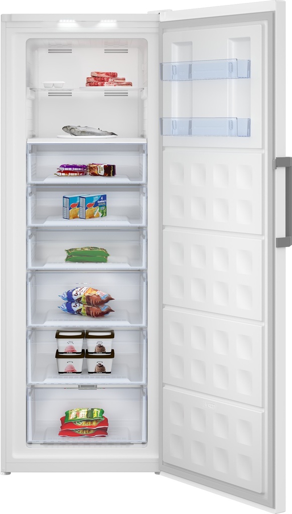 Beko RFNE448E55W 191cm 404L Zeer Zuinige XXL diepvriezer Wit