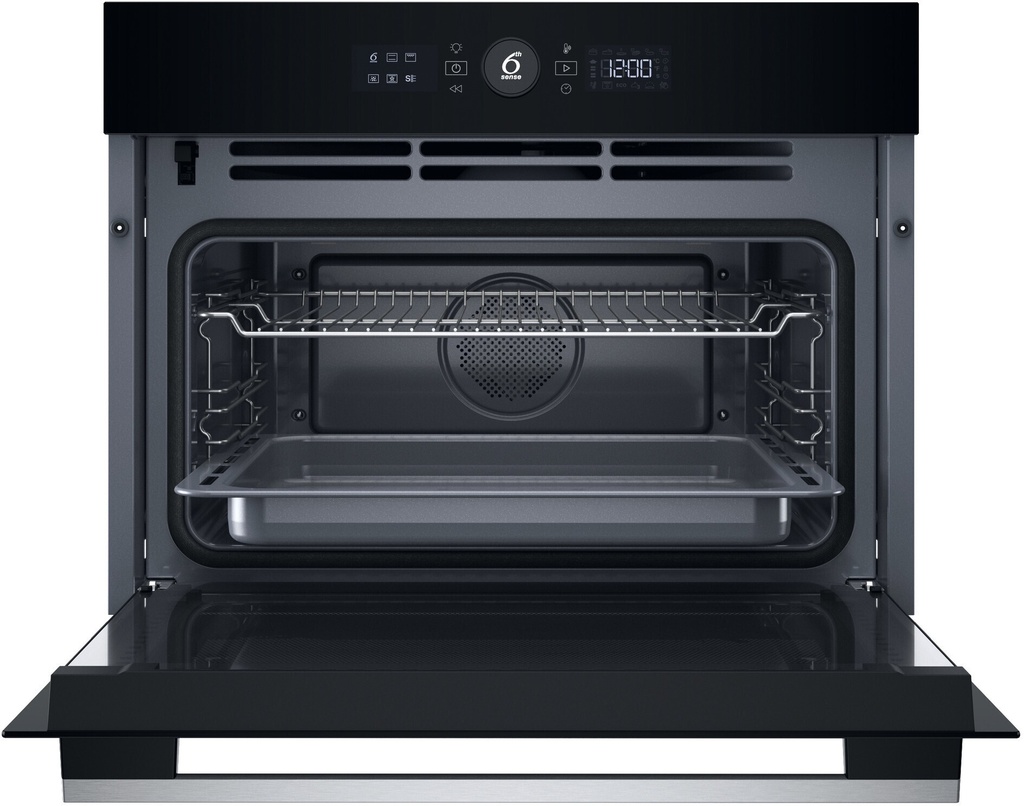 Whirlpool WCC58HMSXA 45cm Pyrolyse hetelucht oven Grill Inox