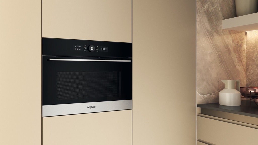 Whirlpool WCC58HMSXA 45cm Pyrolyse hetelucht oven Grill Inox