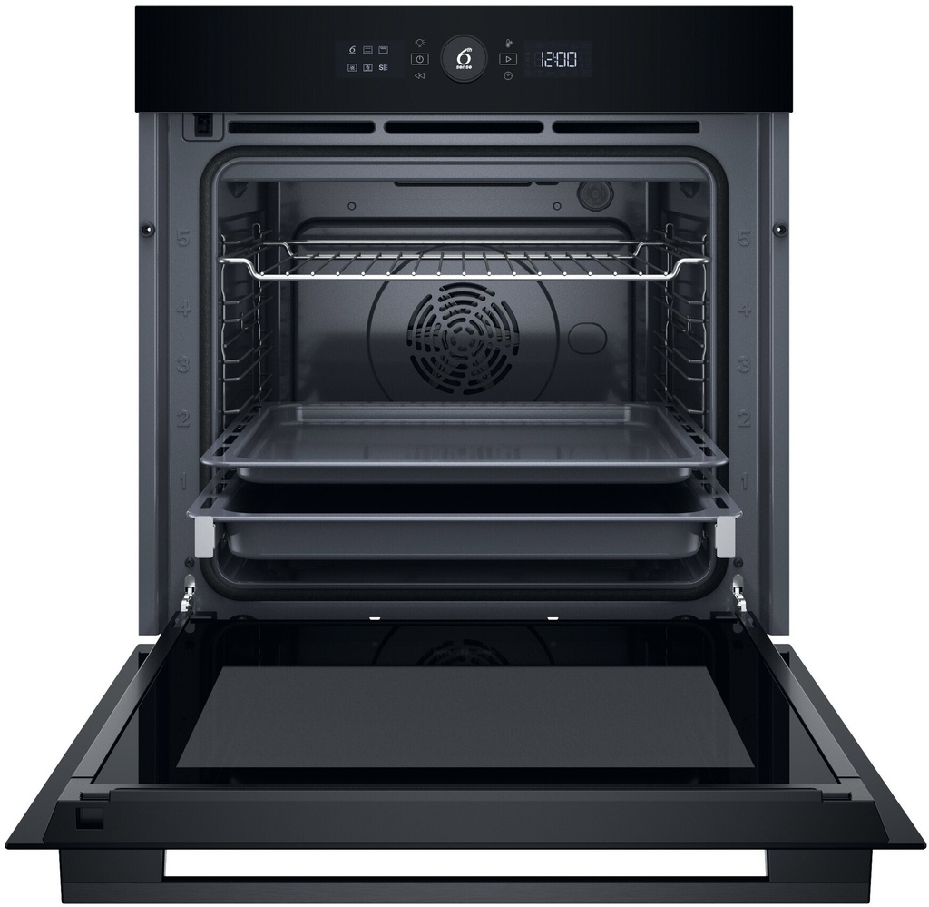 Whirpool WOI5S8PM1SBA XL A+ Hydrolyse Pyrolyse oven Zwart