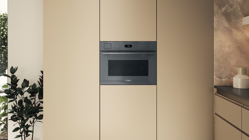 Whirlpool WCS7A9PHTSSGA A+ Compacte Combi Stoomoven Grijs