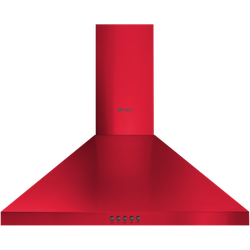 Winkelmodel Wiggo WE-E543R(RB) Wandschouw afzuigkap 50 cm Rood