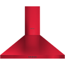 Winkelmodel Wiggo WE-E543R(RB) Wandschouw afzuigkap 50 cm Rood
