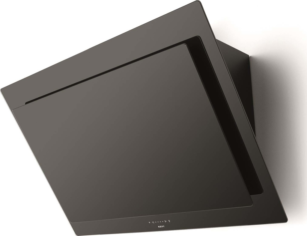 Novy 7836 Vision wanddampkap 90cm zwart/zwart recirculatie