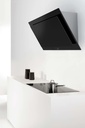 Novy 7836 Vision wanddampkap 90cm zwart/zwart recirculatie