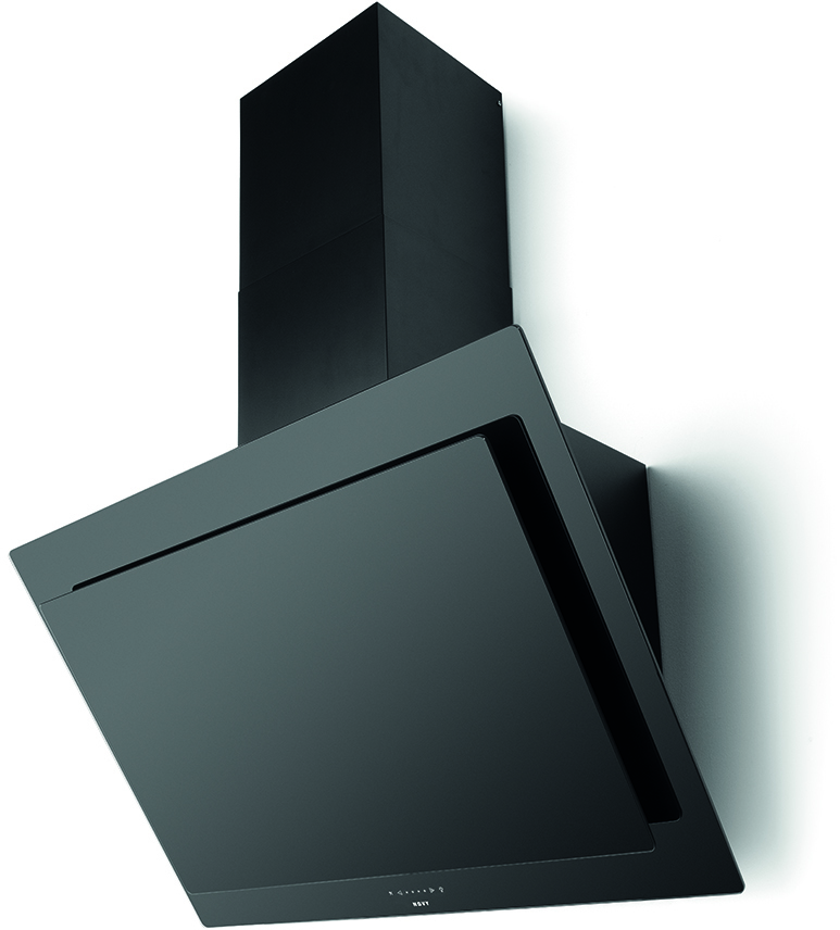 Novy 7833 Vision wanddampkap 90 cm zwart / zwart A+ klasse