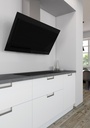 Novy 7833 Vision wanddampkap 90 cm zwart / zwart A+ klasse