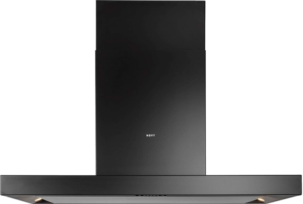 Novy 7642 FLATLINE 90 cm zwart eilanddampkap