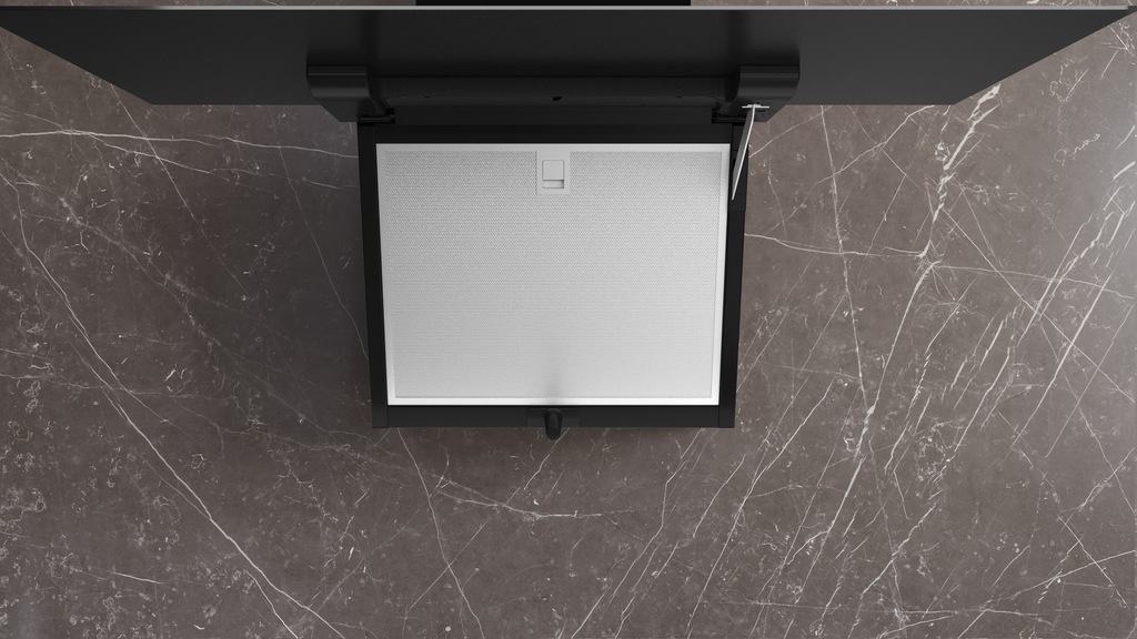 Siemens LC87KFN60 80 cm A-klasse Wanddampkap Zwart Glas