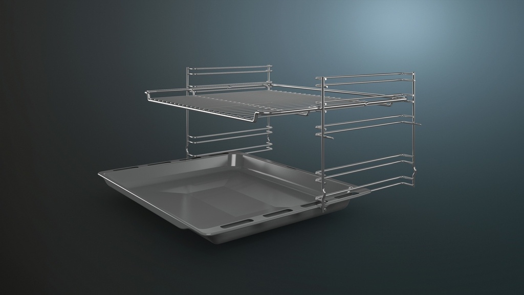 Siemens 60 cm RVS Inox-Vitro keramische fornuis met XL oven