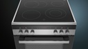 Siemens 60 cm RVS Inox-Vitro keramische fornuis met XL oven