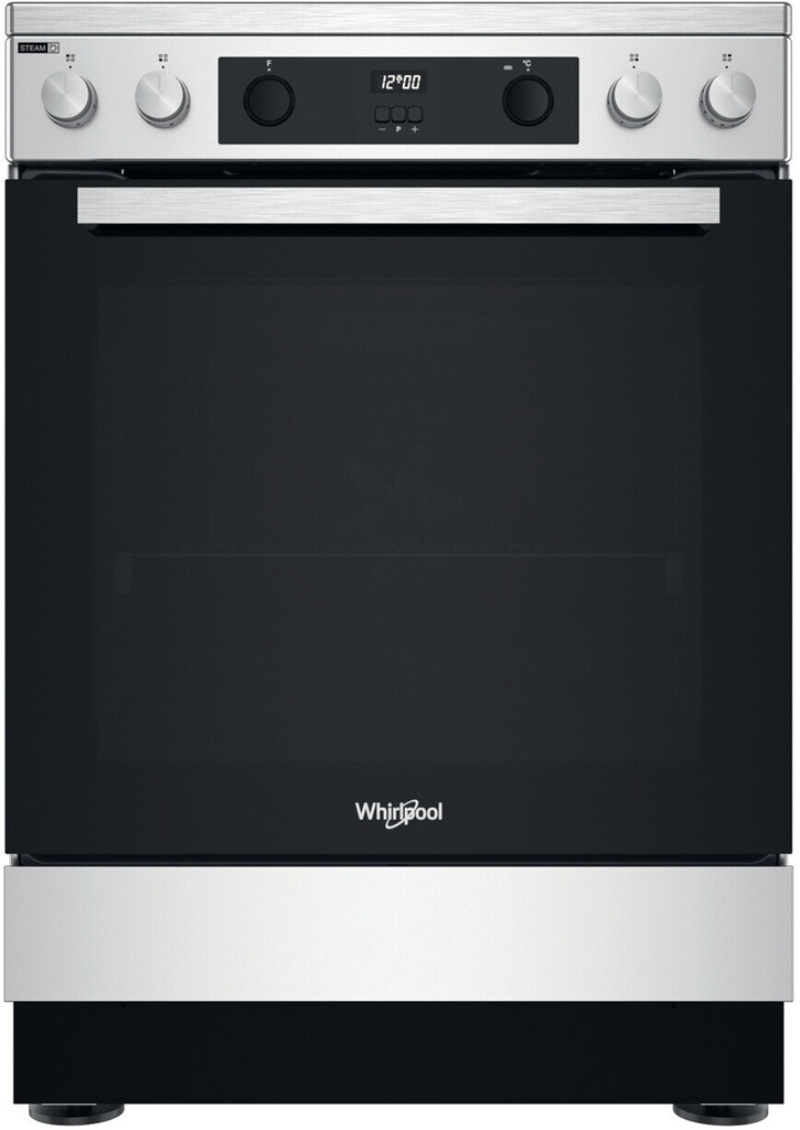 Whirlpool WS68V8CCXT 60cm vitrokeramisch fornuis zwartzilver