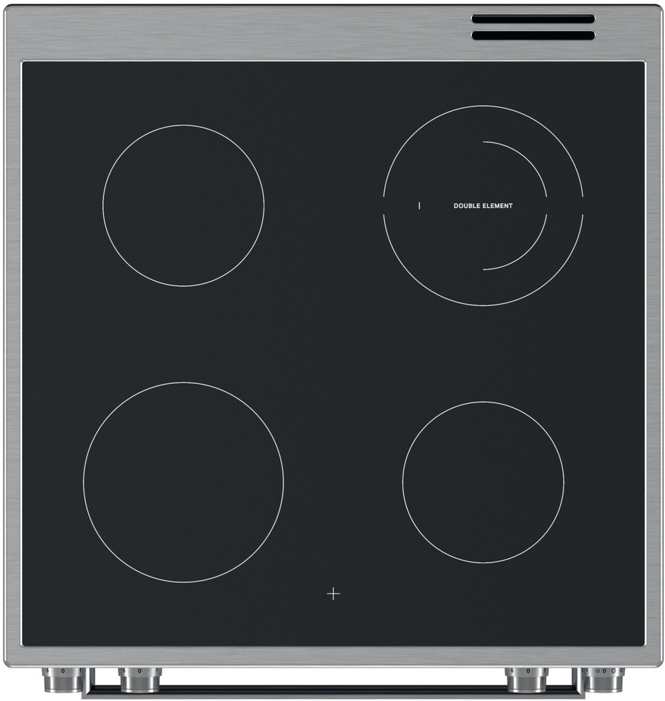 Whirlpool WS68V8CCXT 60cm vitrokeramisch fornuis zwartzilver