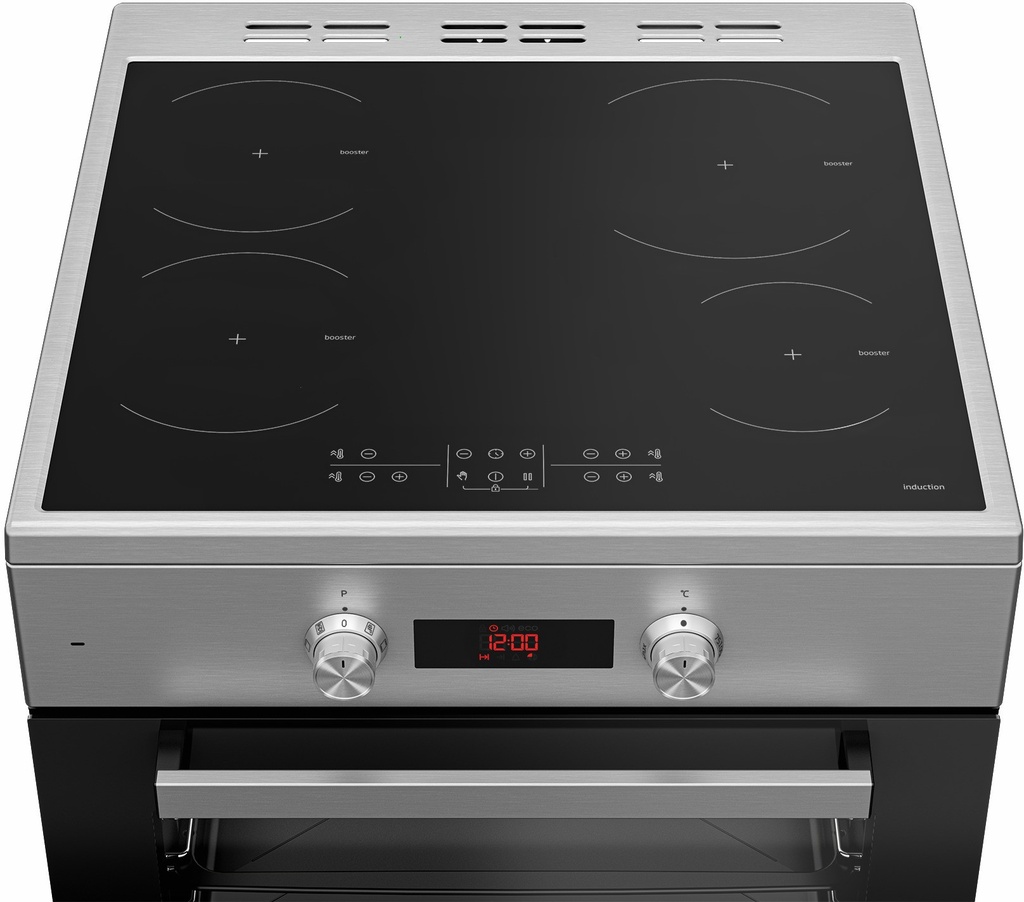 Beko FSM89302GXS 60 cm Electrisch Inductie fornuis Inox