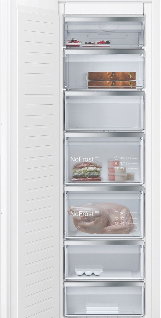 Siemens Extra Klasse GI81NECE0 177cm diepvries deur op deur