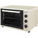 Wiggo WMO-E353(C) - Vrijstaande Oven - 35 liter - Creme