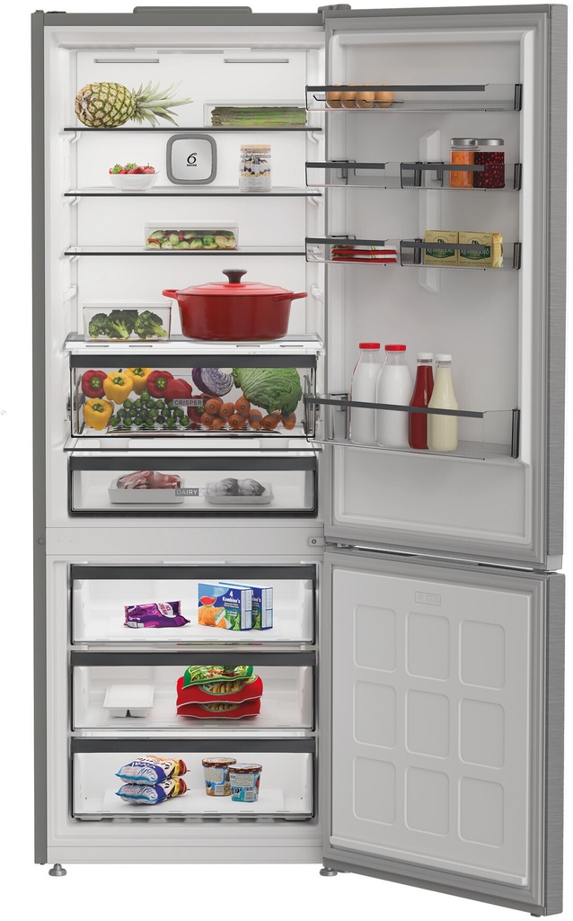 Whirlpool WHKS1361XP5E 185cm 223/110L Koelvries Combi Zilver (kopie)