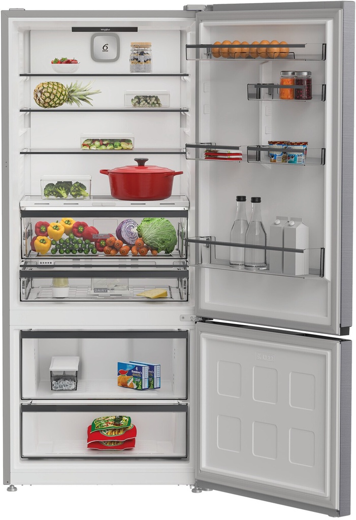 Whirlpool WHKS1361XP5E 185cm 223/110L Koelvries Combi Zilver (kopie)