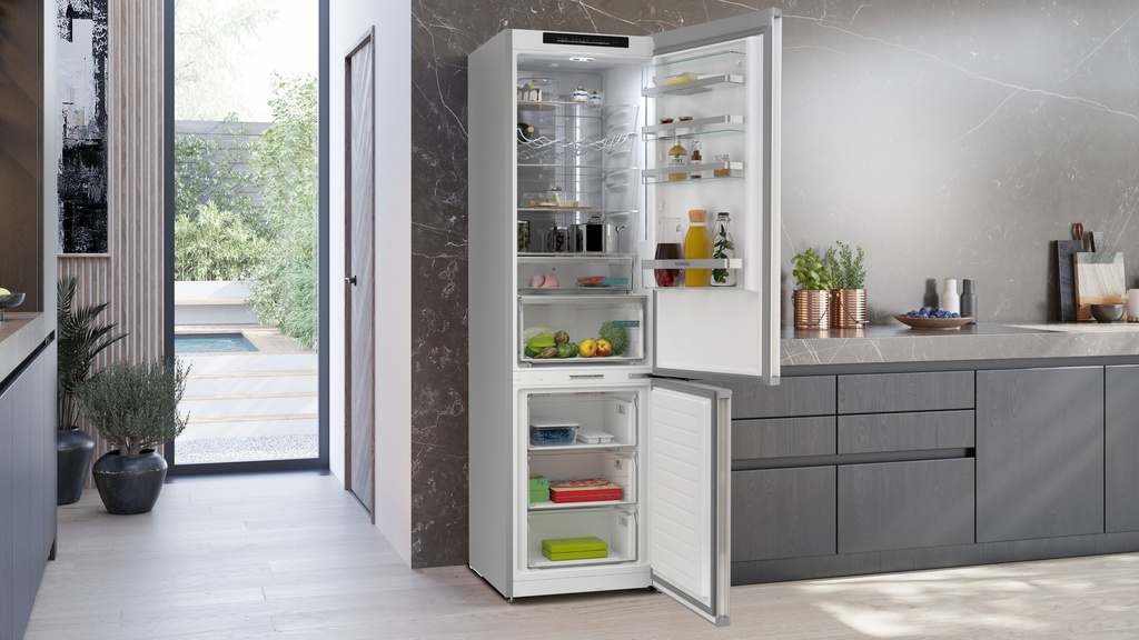 Siemens Extra Klasse KG36NEXAG 186cm Koel-vries Combi Donker Inox
