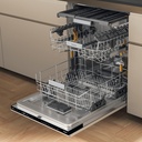 Whirpool W7IHP40LC 82 cm INOX kuip Zwart bedienpaneel