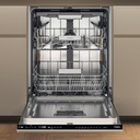 Whirpool W7IHP40LC 82 cm INOX kuip Zwart bedienpaneel