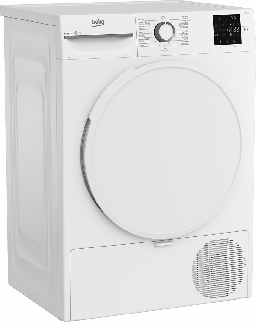 Beko BM3T3722W 7 kg A+ klasse warmtepomp droogkast