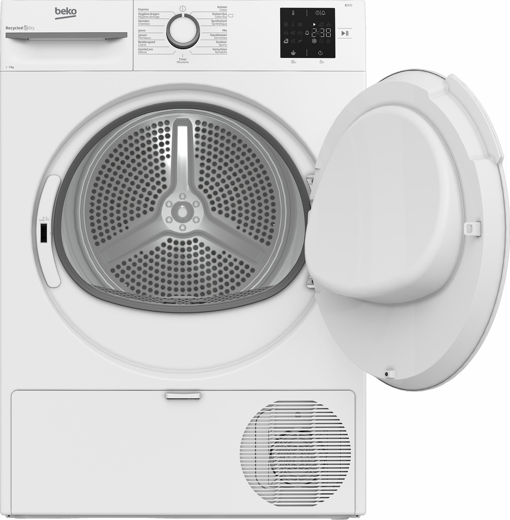 Beko BM3T3722W 7 kg A+ klasse warmtepomp droogkast