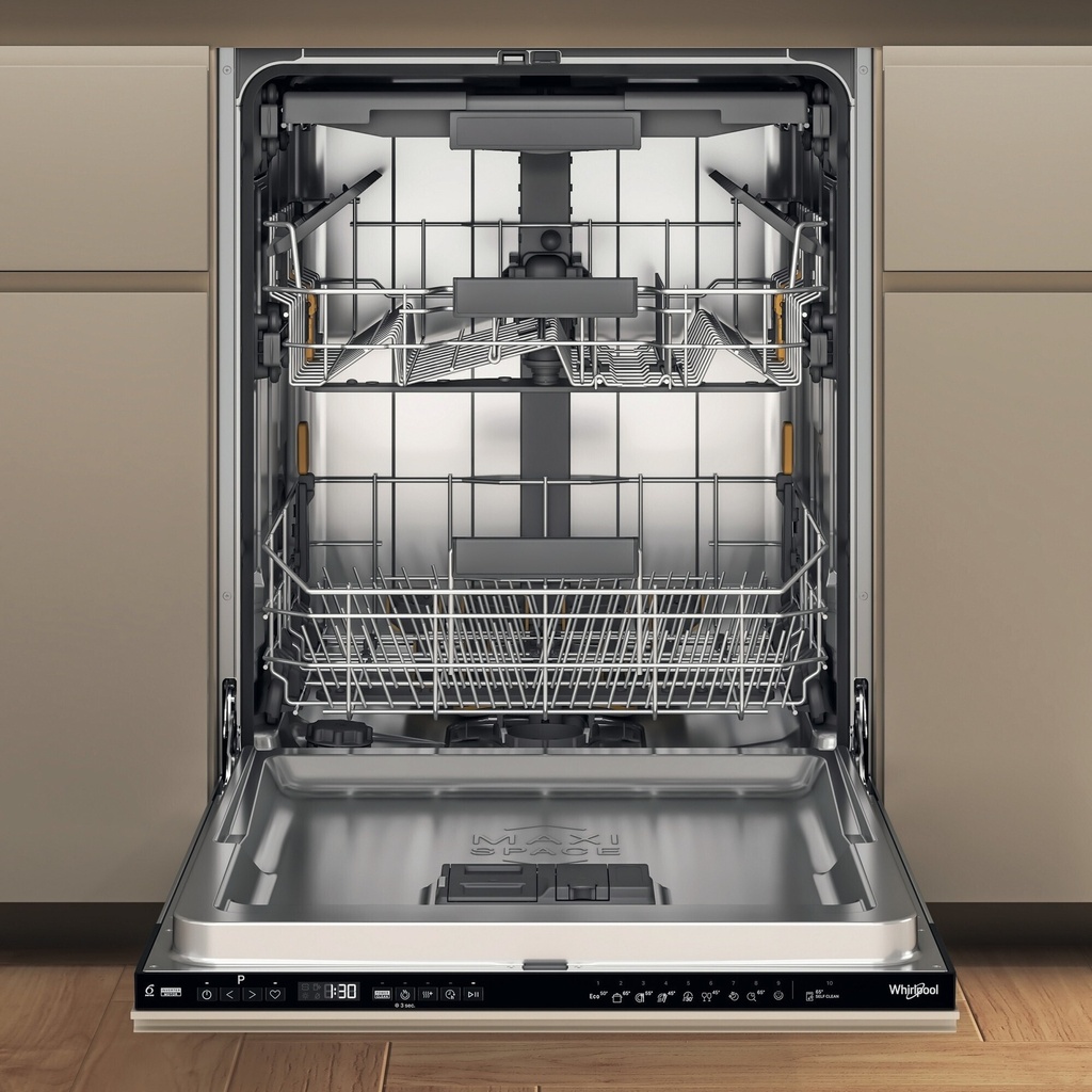 Whirpool WH7IPC15BM60 82 cm INOX kuip Besteklade Zwart